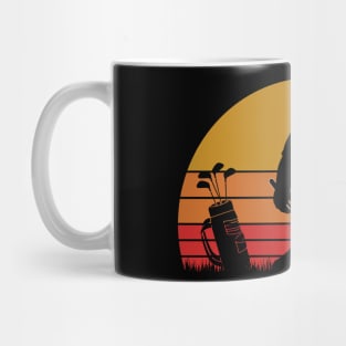 Bigfoot playing Golf Mug